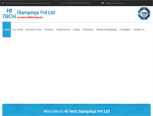Tablet Screenshot of hitechstampings.com